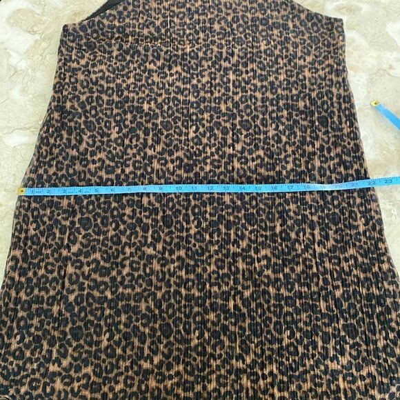 NWT Joie Leopard Print Halter Top Sheath Lightly Pleated Cocktail Dress - Picture 12 of 14